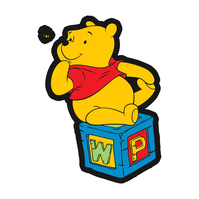 Winnie The Pooh - Carbon Fiber Vinyl Sticker - Custom Size