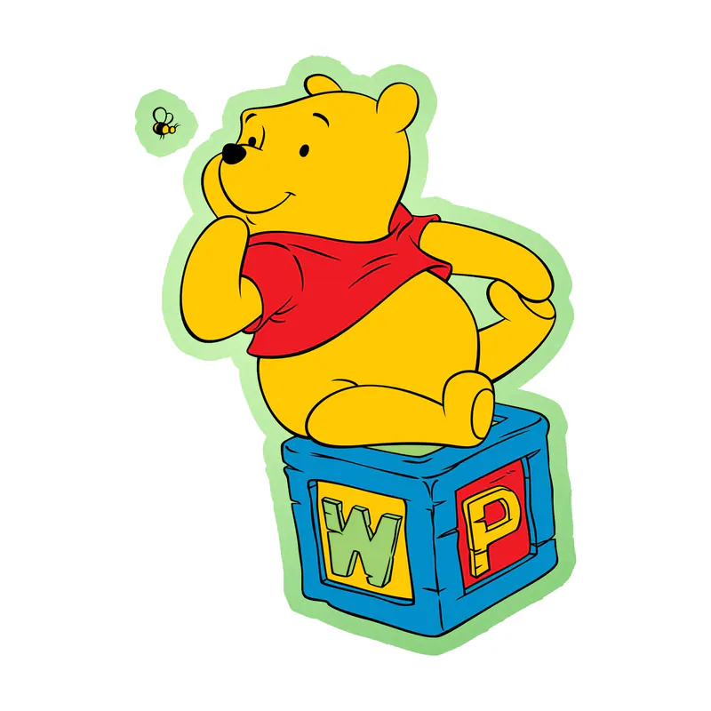 Winnie The Pooh - Glow in the Dark Vinyl Sticker - Custom Size