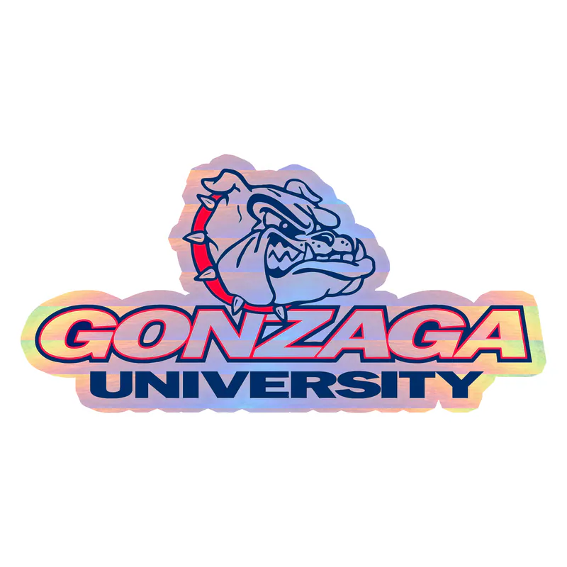 Gonzaga University - Image 1 - Holographic Vinyl Decal - Custom Size