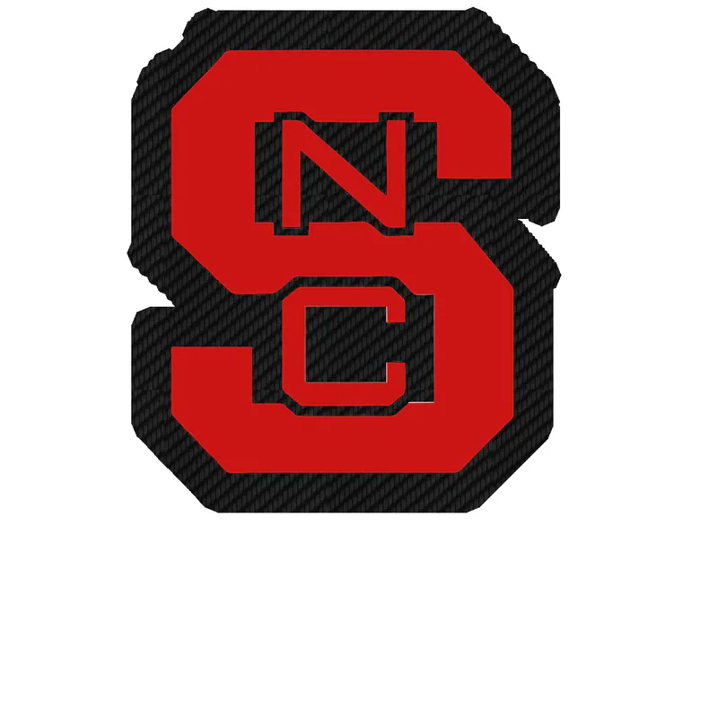 NC State Wolfpack - Image 2 - Carbon Fiber Vinyl Decal - Custom Size