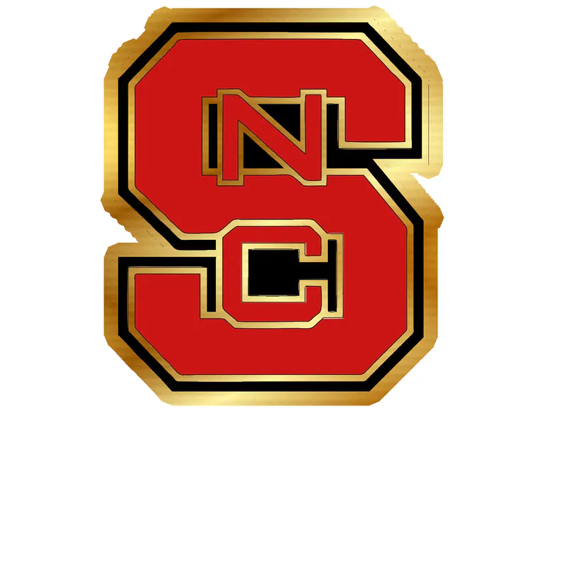 NC State Wolfpack - Image 2 - Gold Chrome Vinyl Decal - Custom Size