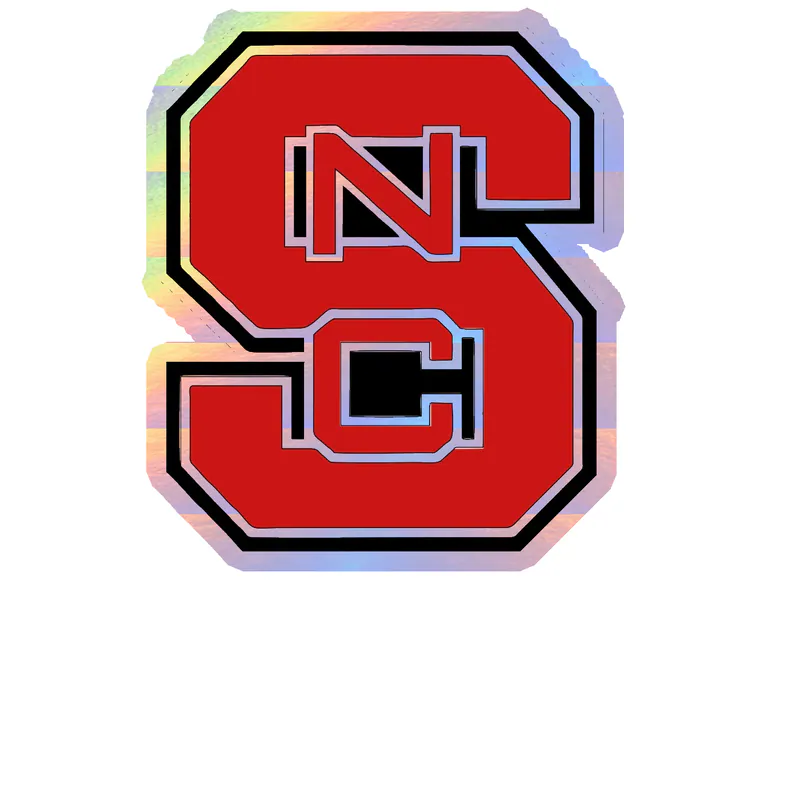 NC State Wolfpack - Image 2 - Holographic Vinyl Decal - Custom Size