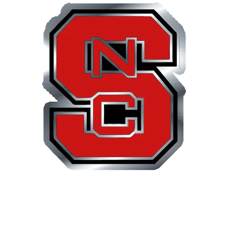 NC State Wolfpack - Image 2 - Silver Chrome Vinyl Decal - Custom Size