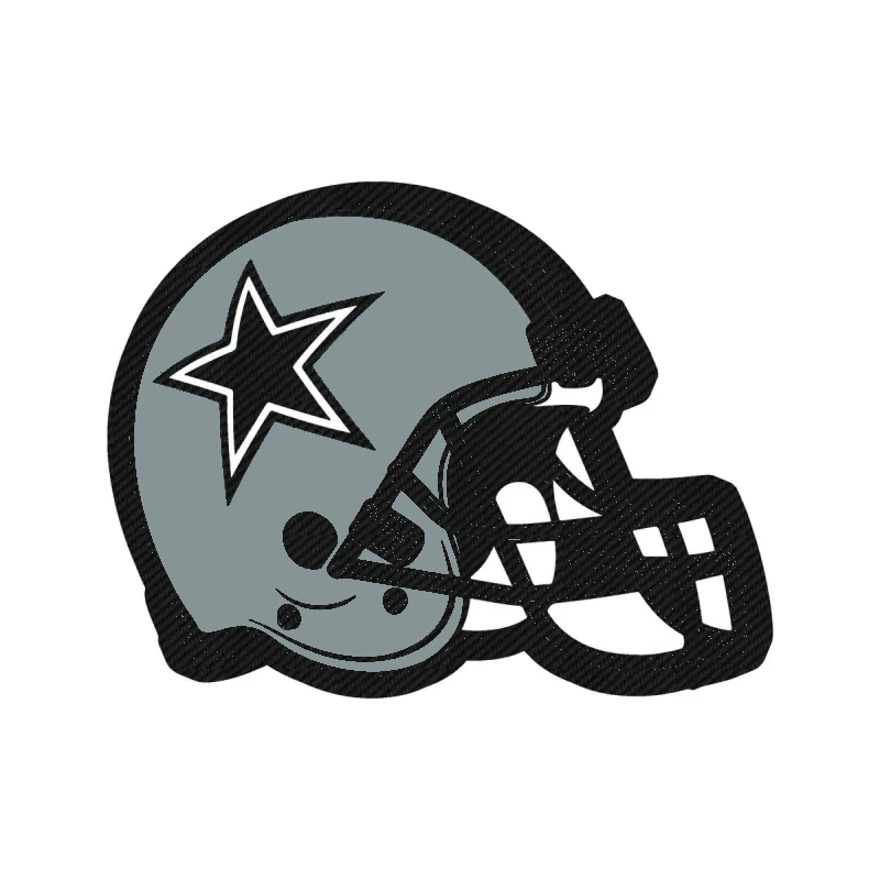 Dallas Cowboys-  Helmet - Carbon Fiber Vinyl Sticker - Custom Size