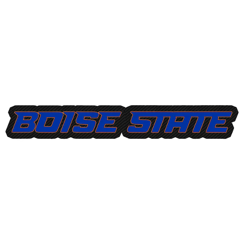 Boise State Broncos Carbon Fiber Vinyl Decal - Custom Size