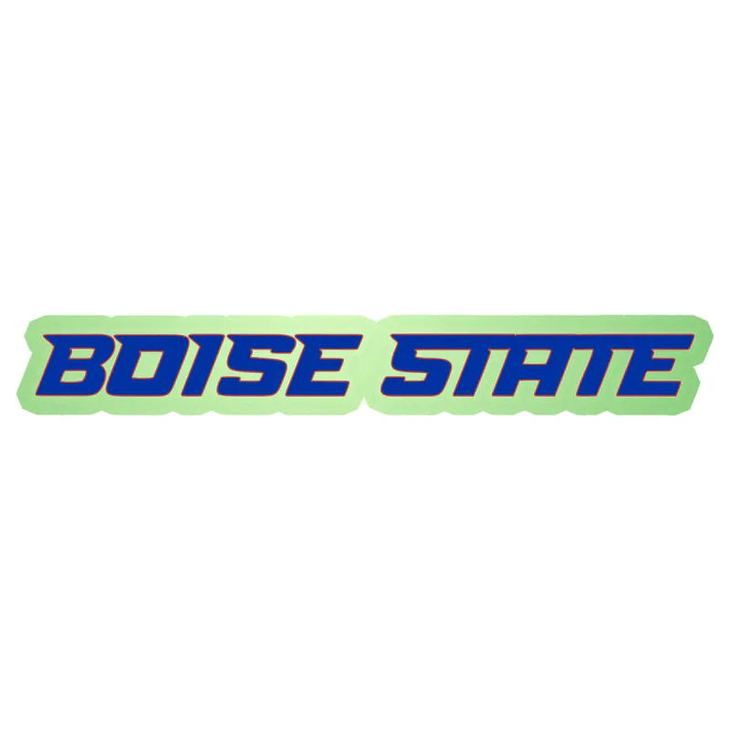 Boise State Broncos Glow in the Dark Vinyl Decal - Custom Size