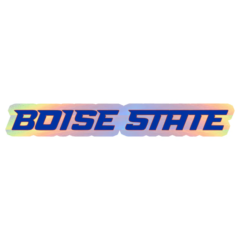 Boise State Broncos Holographic Vinyl Decal - Custom Size