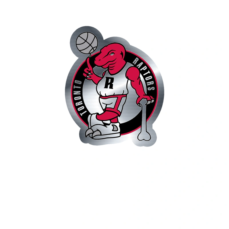 Toronto Raptors - Image 4 - Silver Chrome Vinyl Sticker - Custom Size