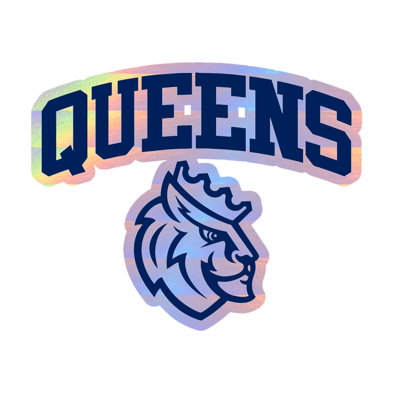 Queens University Royals - Holographic Vinyl Decal - Custom Size