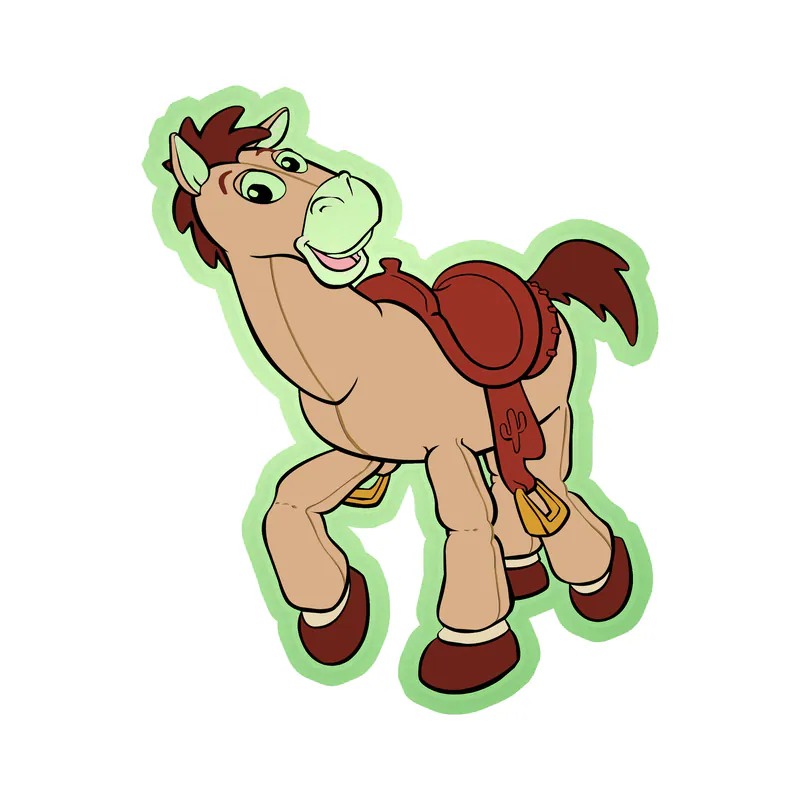 Toy Story Bullseye Glow in the Dark Vinyl Sticker - Custom Size