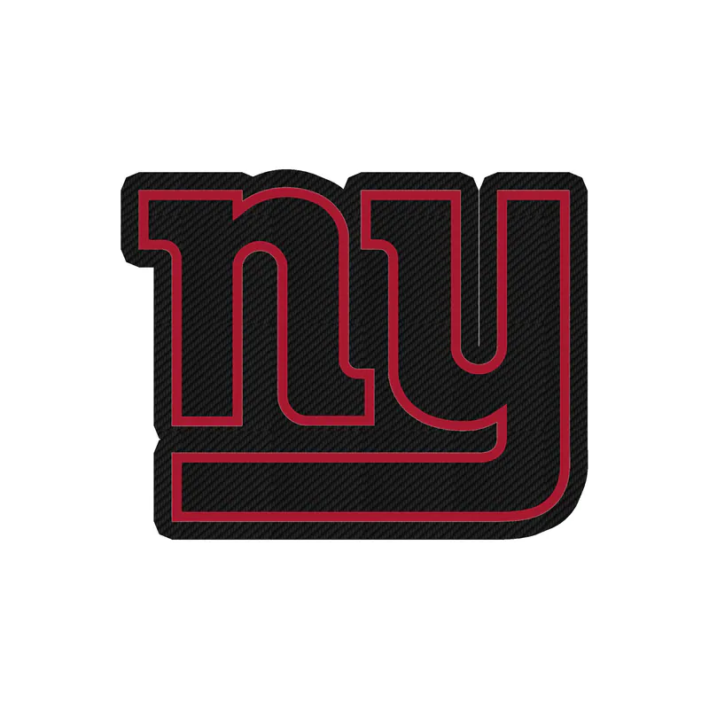 New York Giants - Dark Blue NY - Image 2 - Carbon Fiber Vinyl Sticker - Custom Size