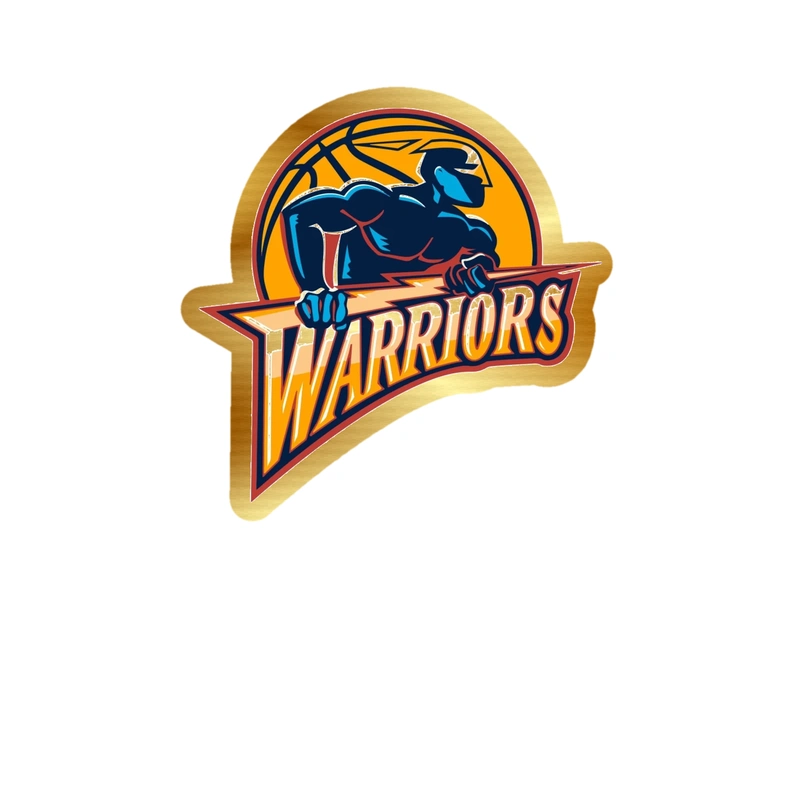 Golden State Warriors - Image 9 - Gold Chrome Vinyl Sticker - Custom Size