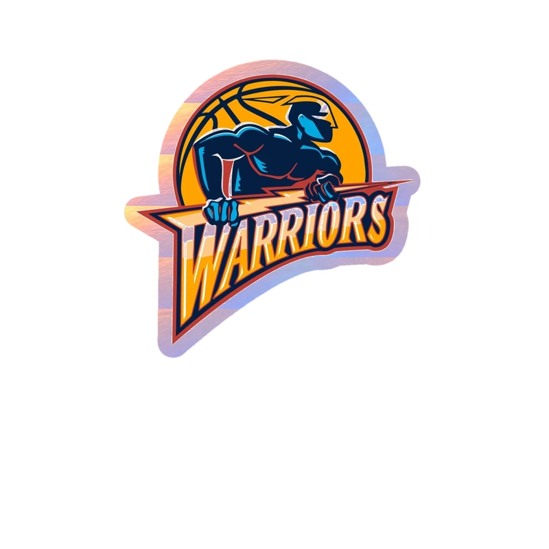 Golden State Warriors - Image 9 - Holographic Vinyl Sticker - Custom Size