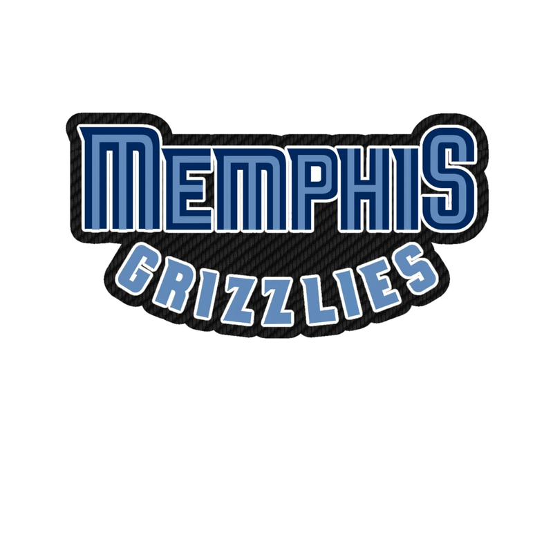 Memphis Grizzlies - Image 5 - Carbon Fiber Vinyl Sticker - Custom Size