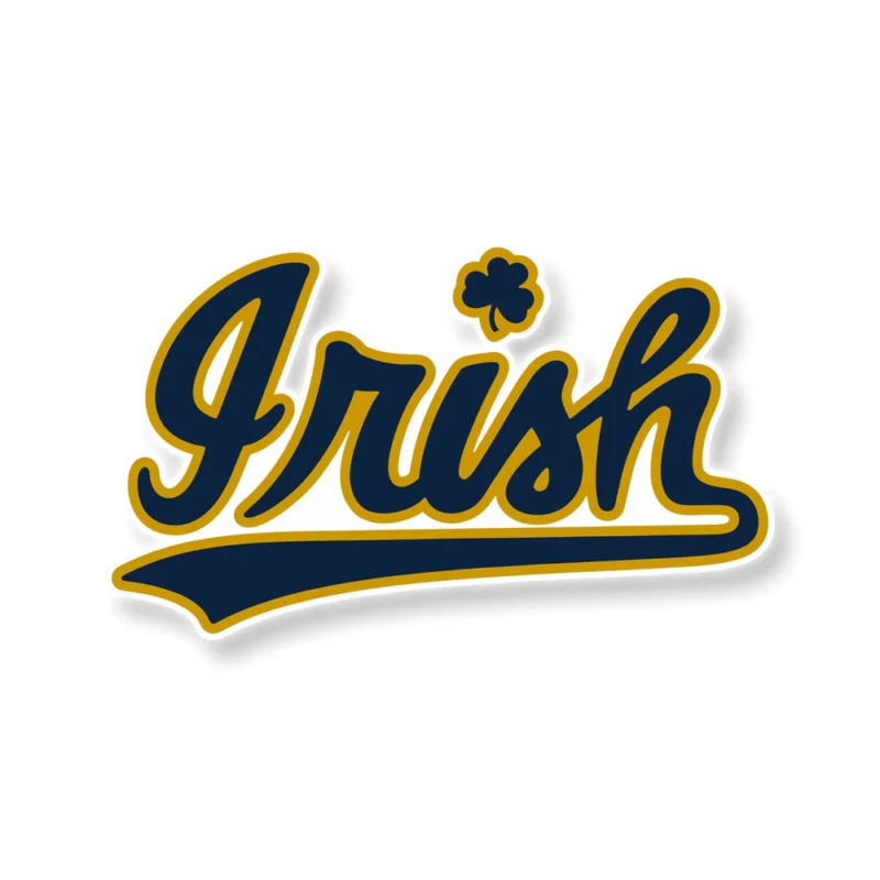 Notre Dame - Irish - Full Color Vinyl Sticker - Custom Size