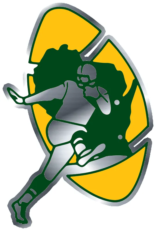 Packers Old School - Silver Chrome Vinyl Sticker - Custom Size