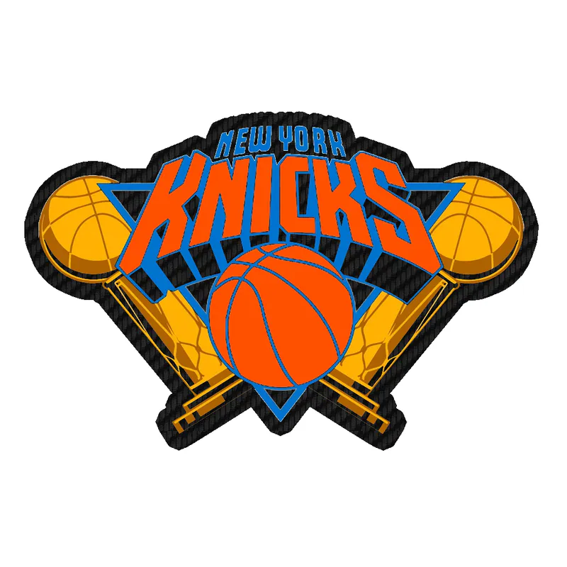 KNICKS CHAMPS 5 - Carbon Fiber Vinyl Sticker - Custom Size
