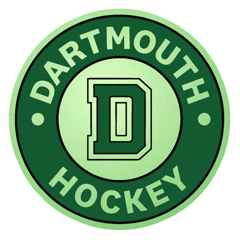 DARTMOUTH HOCKEY - Glow in the Dark Vinyl Sticker - Custom Size