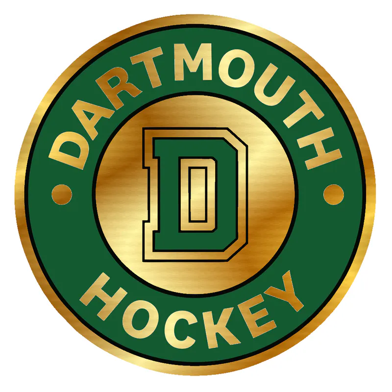 DARTMOUTH HOCKEY - Gold Chrome Vinyl Sticker - Custom Size