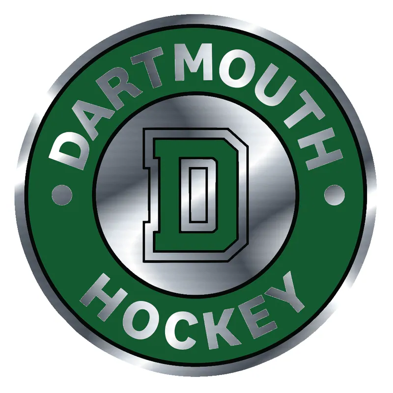 DARTMOUTH HOCKEY - Silver Chrome Vinyl Sticker - Custom Size