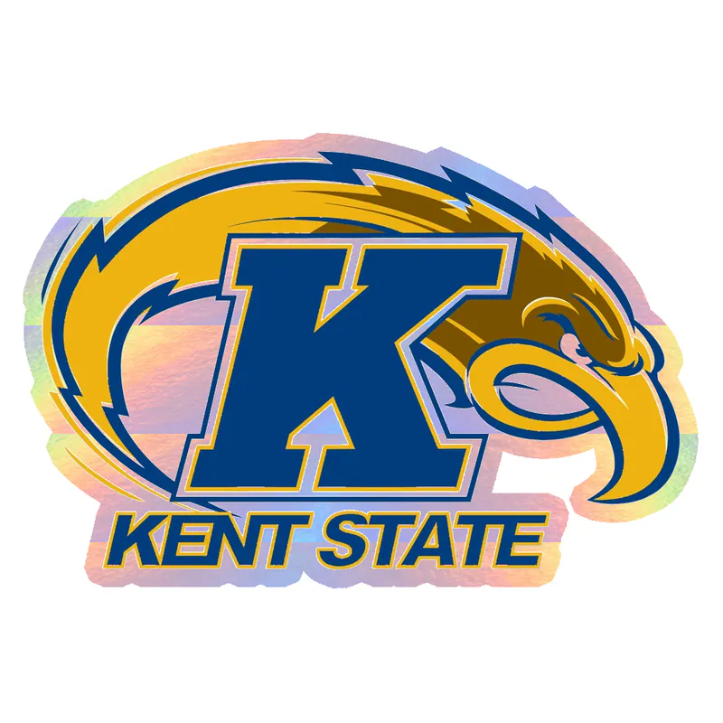 KENT STATE - Holographic Vinyl Sticker - Custom Size