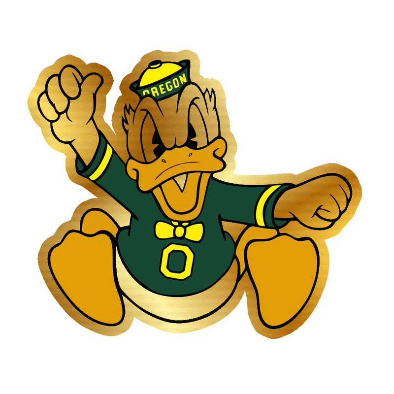 Puddles 3 - Gold Chrome Vinyl Sticker - Custom Size