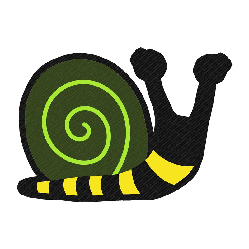 Snail - Carbon Fiber Vinyl Sticker - Custom Size