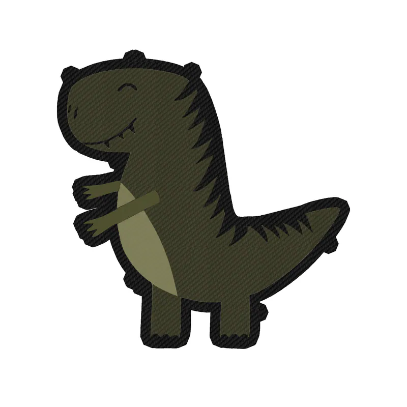 Dinosaur - Carbon Fiber Vinyl Sticker - Custom Size