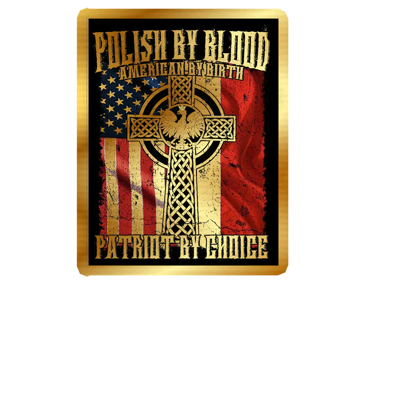 Polish By Blood Gold Chrome Vinyl Decal