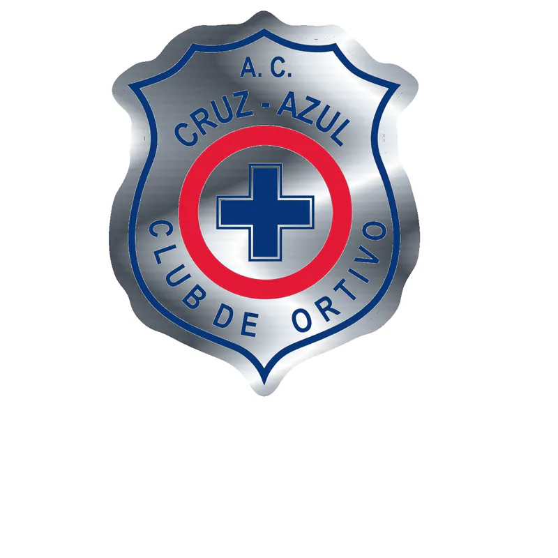 Cruz Azul - Image 4 - Silver Chrome Vinyl Sticker - Custom Size