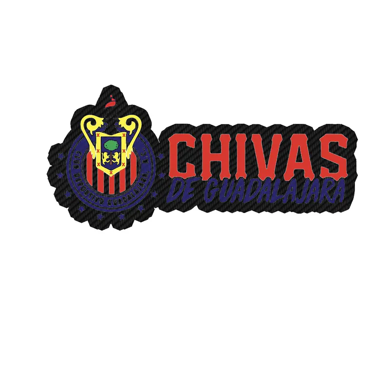 Chivas de Guadalajara Carbon Fiber Vinyl sticker - Custom Size