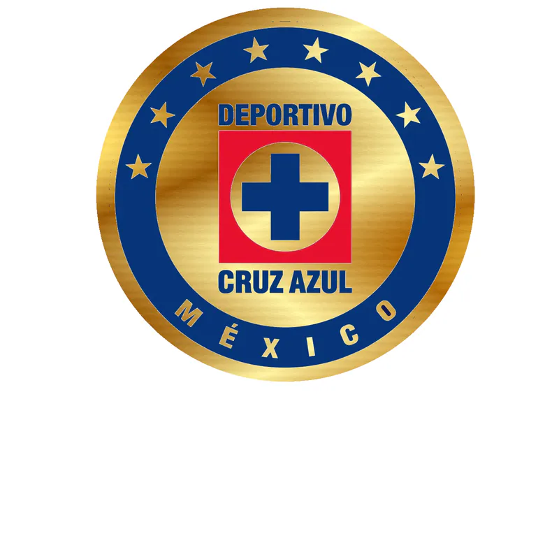 Cruz Azul - Image 3 - Gold Chrome Vinyl Sticker - Custom Size