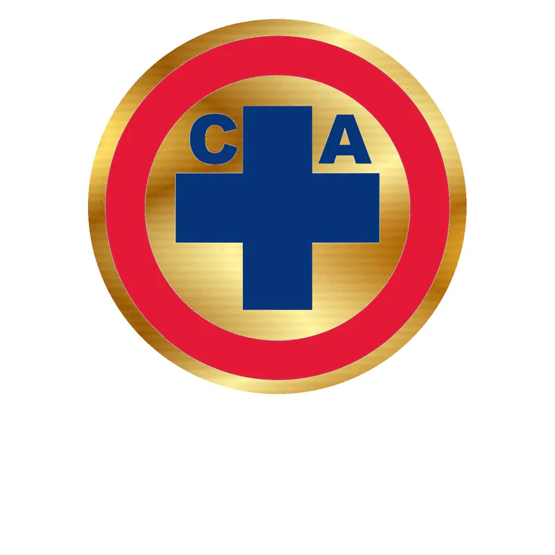 Cruz Azul - Image 2 - Gold Chrome Vinyl Sticker - Custom Size