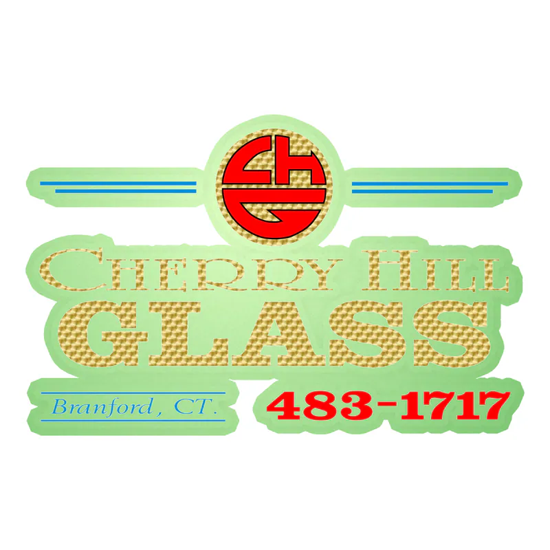 Custom for George- Cherry Hill Glass - Glow in the Dark Vinyl Decal