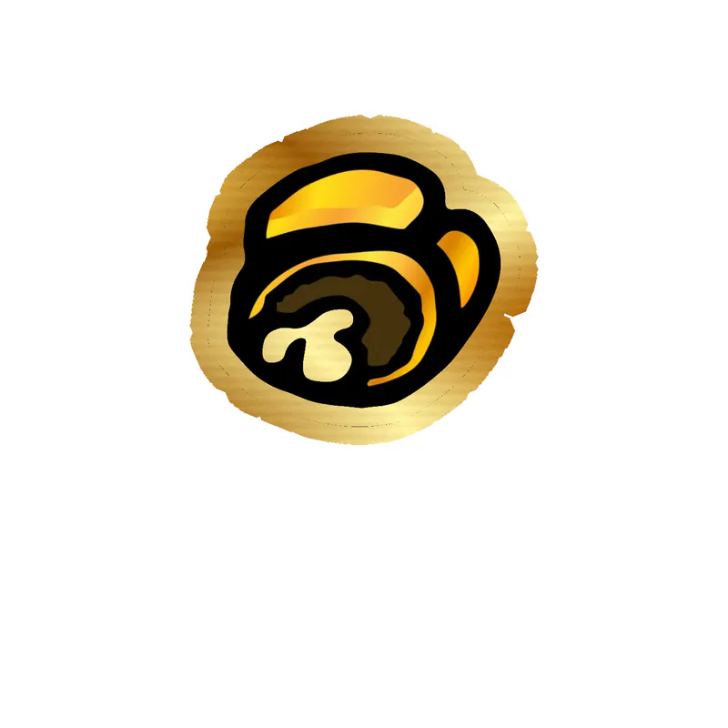 Among us Gold Chrome Vinyl Sticker - Custom Size