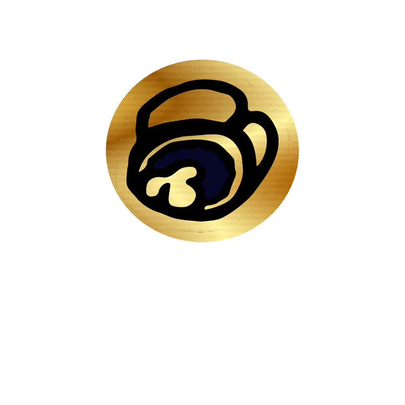 Among us Gold Chrome Vinyl Sticker - Custom Size