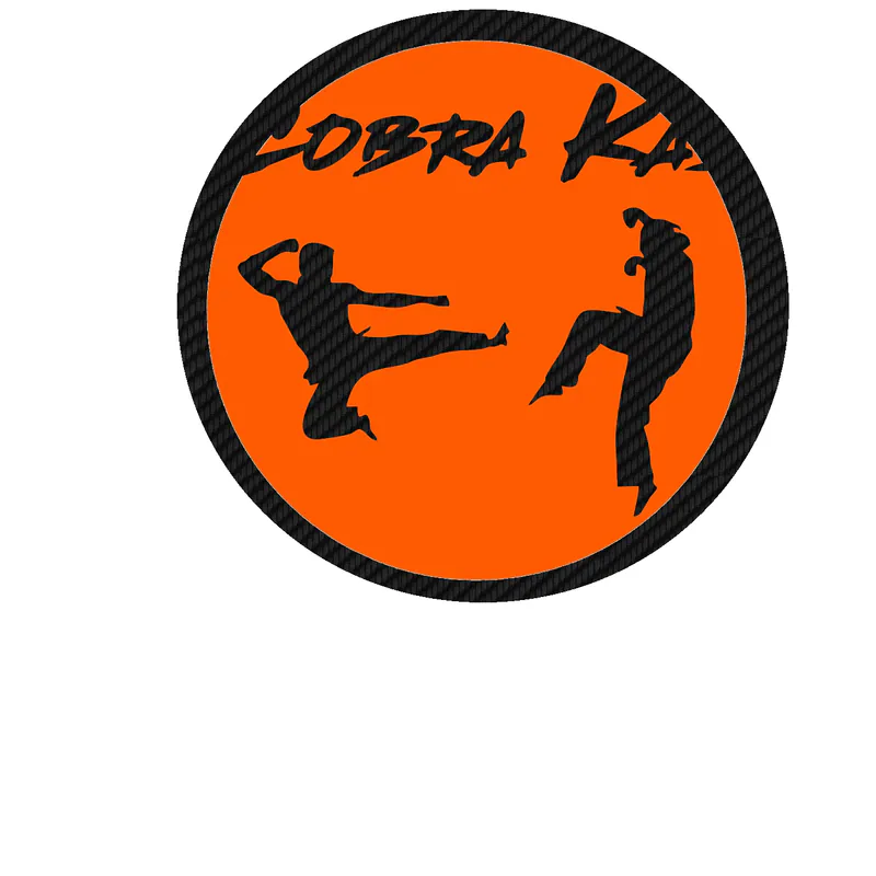 Cobra Kai Carbon Fiber Vinyl Decal - Custom Size