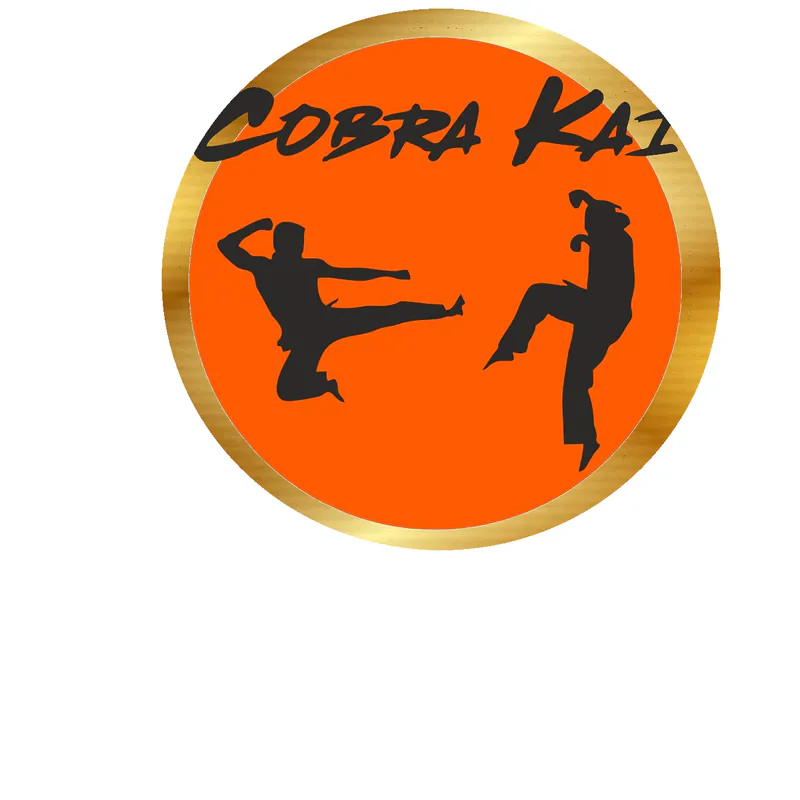 Cobra Kai Gold Chrome Vinyl Decal - Custom Size