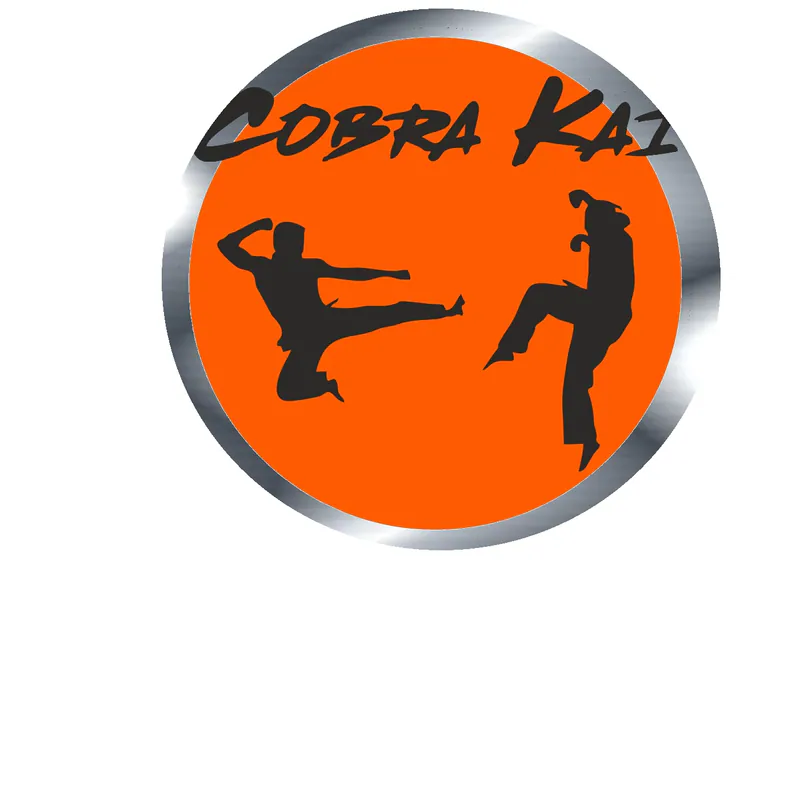 Cobra Kai Silver Chrome Vinyl Decal - Custom Size