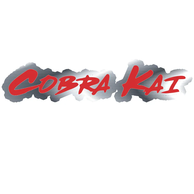 Cobra Kai Silver Chrome Vinyl Decal - Custom Size
