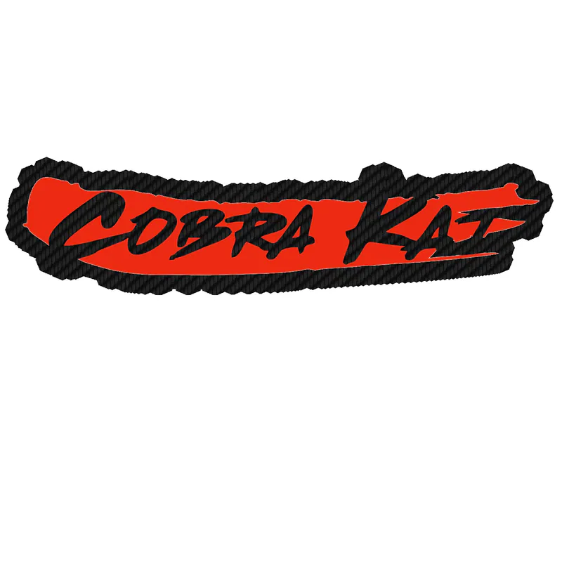 Cobra Kai Carbon Fiber Vinyl Decal - Custom Size