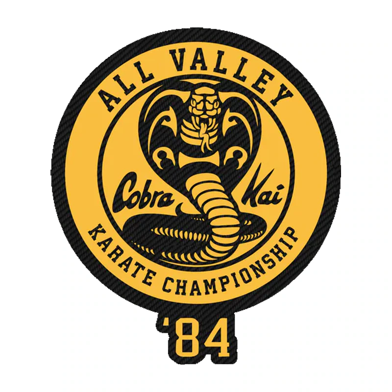 Cobra Kai Carbon Fiber Vinyl Decal - Custom Size