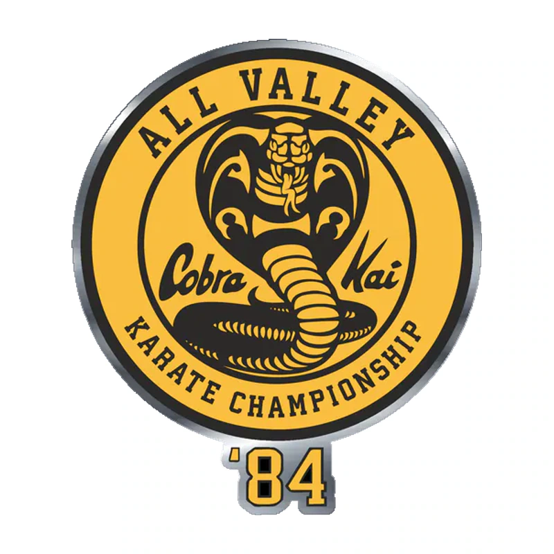 Cobra Kai Silver Chrome Vinyl Decal - Custom Size
