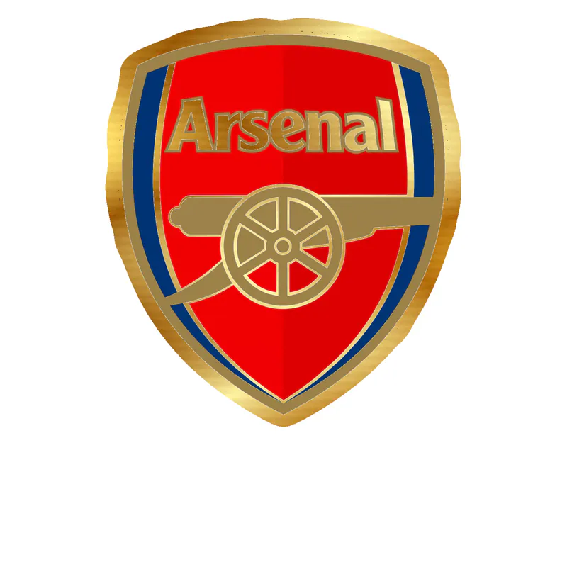 Arsenal Gold Chrome Vinyl Decal