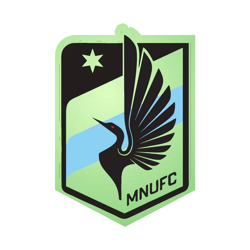 Minnesota United - Logo - Glow in the Dark Vinyl Decal