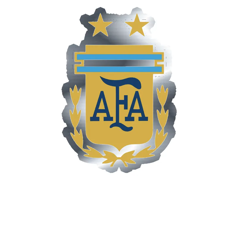 Argentina National Soccer Team Silver Chrome Vinyl Decal