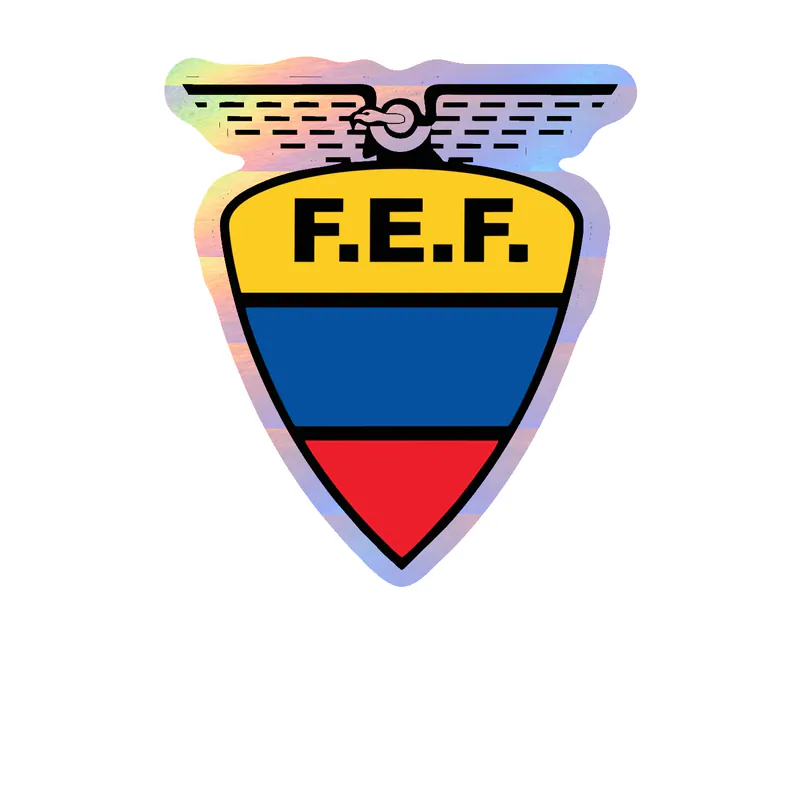 Ecuador National Soccer Team Holographic Vinyl Decal