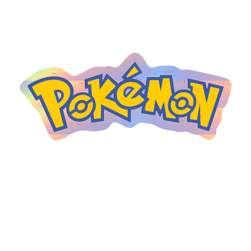 Pokémon Logo Holographic Vinyl Decal