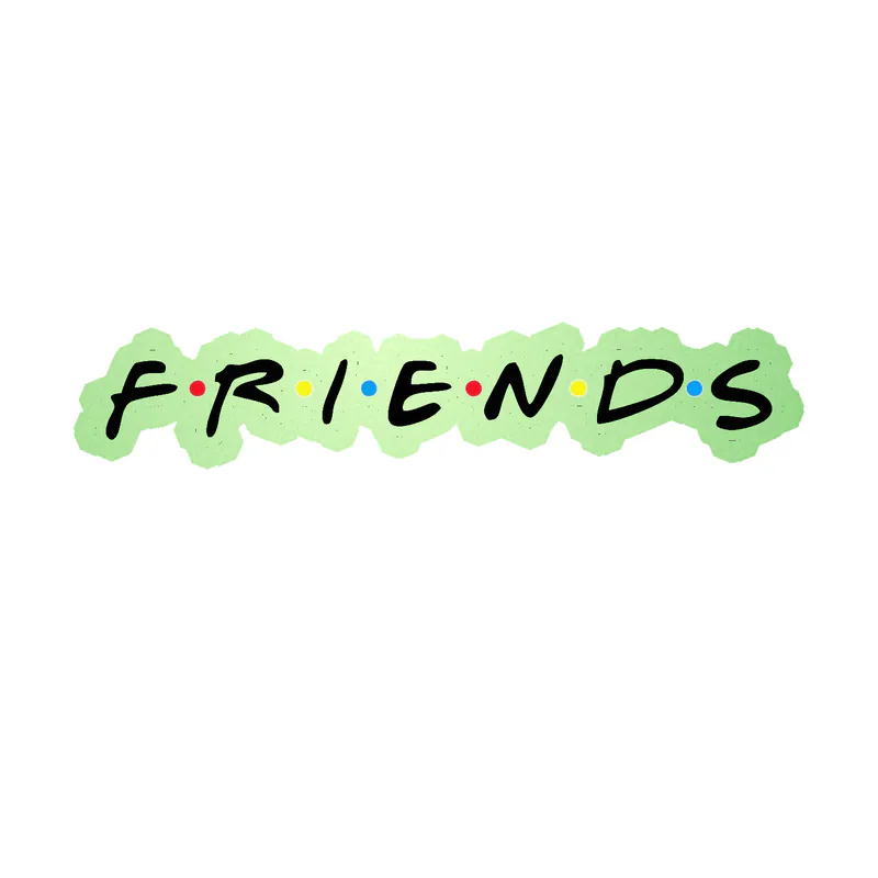 Friends Glow in the Dark Vinyl Decal