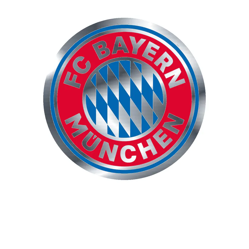 FC Bayern Munich Silver Chrome Vinyl Decal
